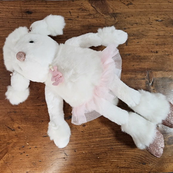Histoire d'Ours White Poodle Plush Roxane Ballet Dancer Tutu Stuffed Animal - Picture 4 of 12